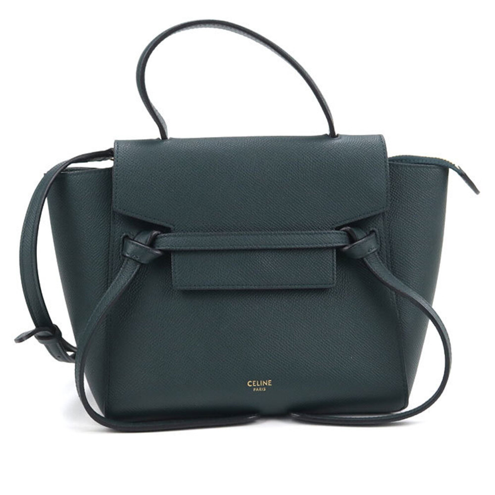 CELINE Celine handbag, belt bag, nano, women's, green